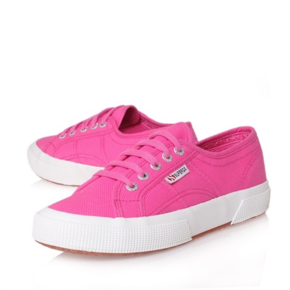 Superga Women's Bright Pink Sneakers LIKE NEW
